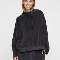 COSMOS HOODIE VELVET | DARK GREY