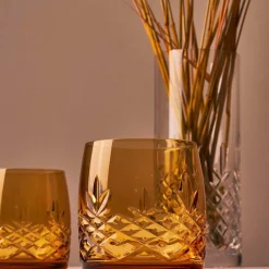 CRISPY AQUA GLAS - 2 STK H:7,7 CM | CITRINE