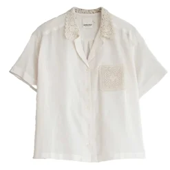 CROCHET PATCH SHIRT | BLANCO