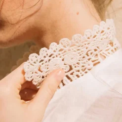 CROCHET PATCH SHIRT | BLANCO