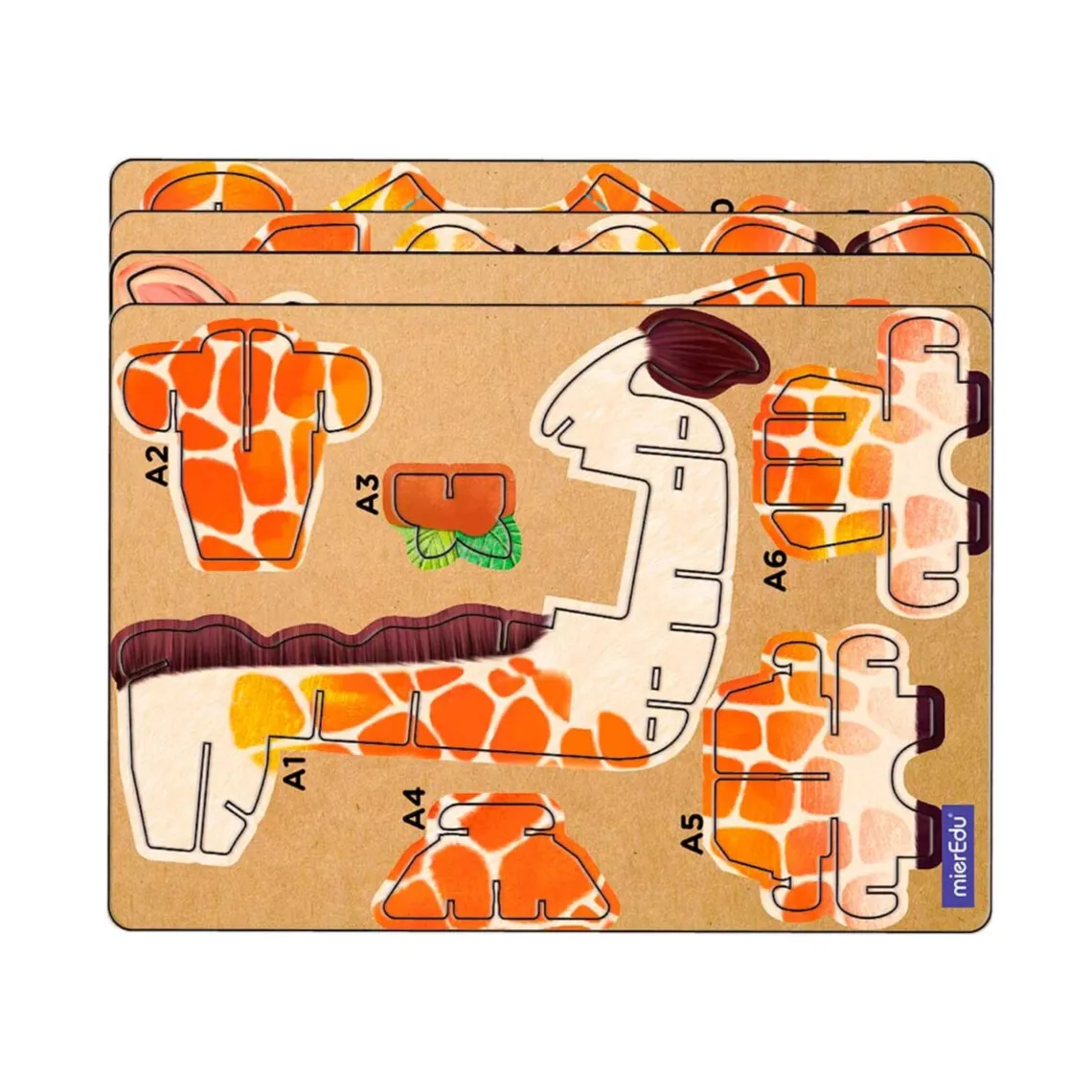 3D PUSLESPIL MED LYD | GIRAF