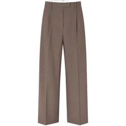 DAKOTA TROUSERS | MID BROWN MELANGE