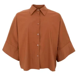 DAVINA LOOSE SHIRT | HAZELNUT BROWN
