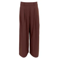 DAVINA WIDELEG BUKSER | COFFEE