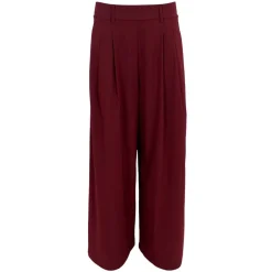 DAVINA WIDELEG BUKSER | PLUM