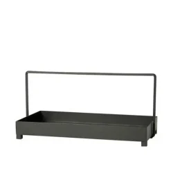 DEKOBAKKE M/HANK 42X20X19 CM | MAT SORT