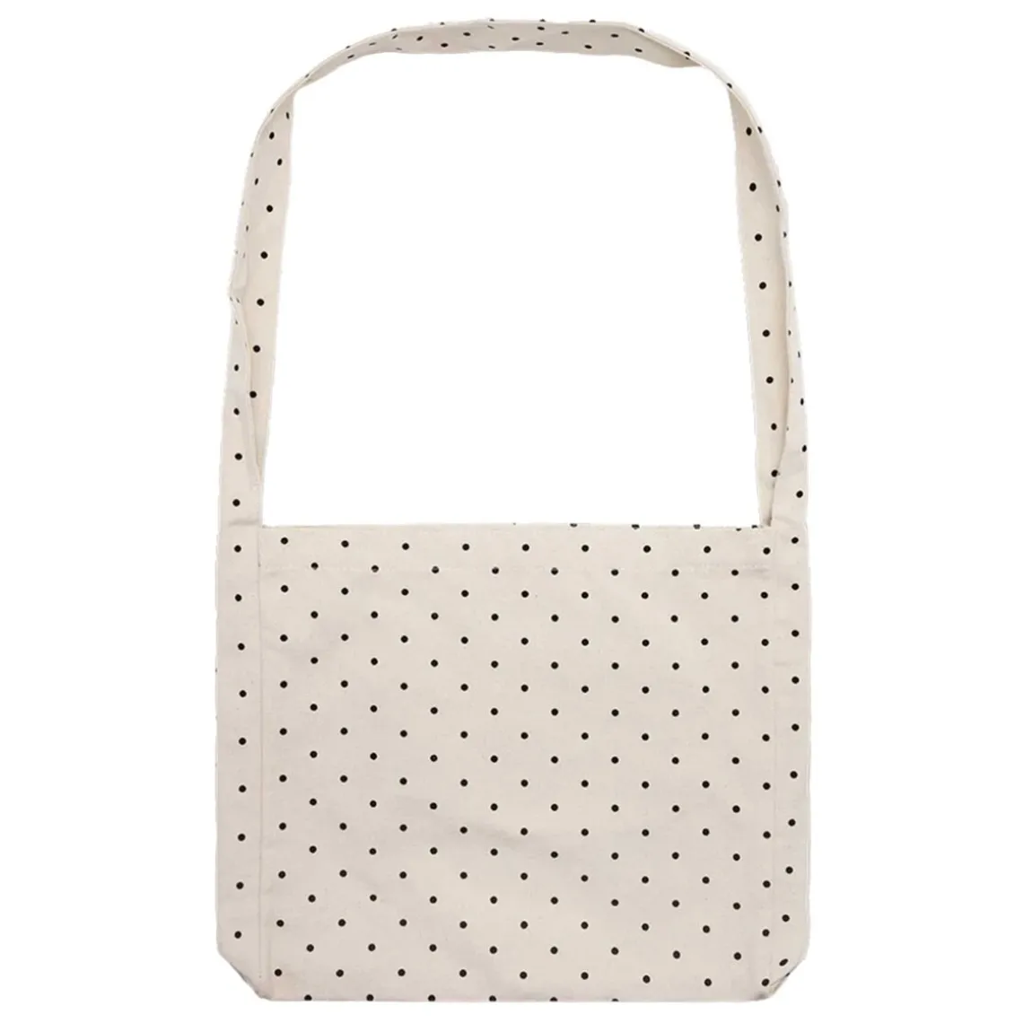 DOTTED CROSS BODY BAG | ECRU/BLACK DOTS