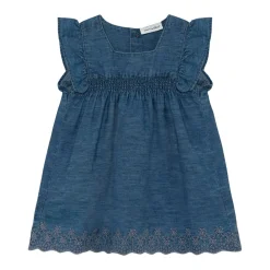 DRESS SS CHAMBRAY | FADED DENIM