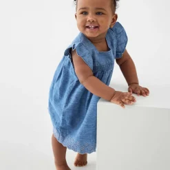 DRESS SS CHAMBRAY | FADED DENIM