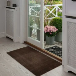 DØRMÅTTE ENSFARVET 67X120 CM | BROWN