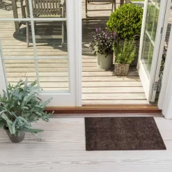 DØRMÅTTE ENSFARVET 40X60 CM | BRUN