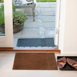 DØRMÅTTE ENSFARVET 40X60 CM | COGNAC