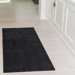 DØRMÅTTE ENSFARVET 67X120 CM | SORT