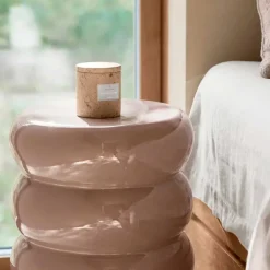 DUFTLYS I TRAVERTINSKJULER | COTTON ISLAND