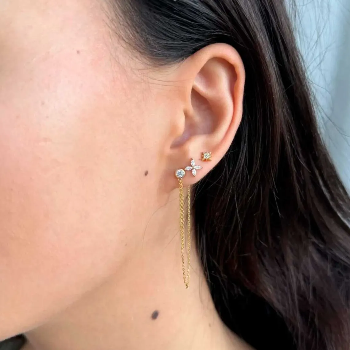 ECLIPSE ØRESTIK 31 - 1 STK. | FORGYLDT