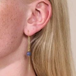 ELLA ØRERINGE | BLÅ JADE