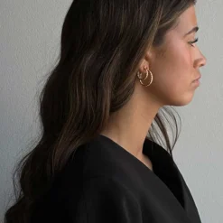 ELVA CRYSTAL HOOPS | FG/CLEAR