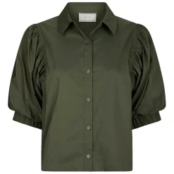 ETTA POPLIN SHIRT | ARMY