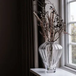 EVELYN VASE LARGE 35 CM | CLEAR