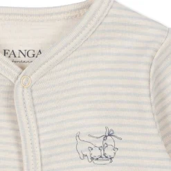 FIO ONESIE | TEA STRIPE GRAY DAWN