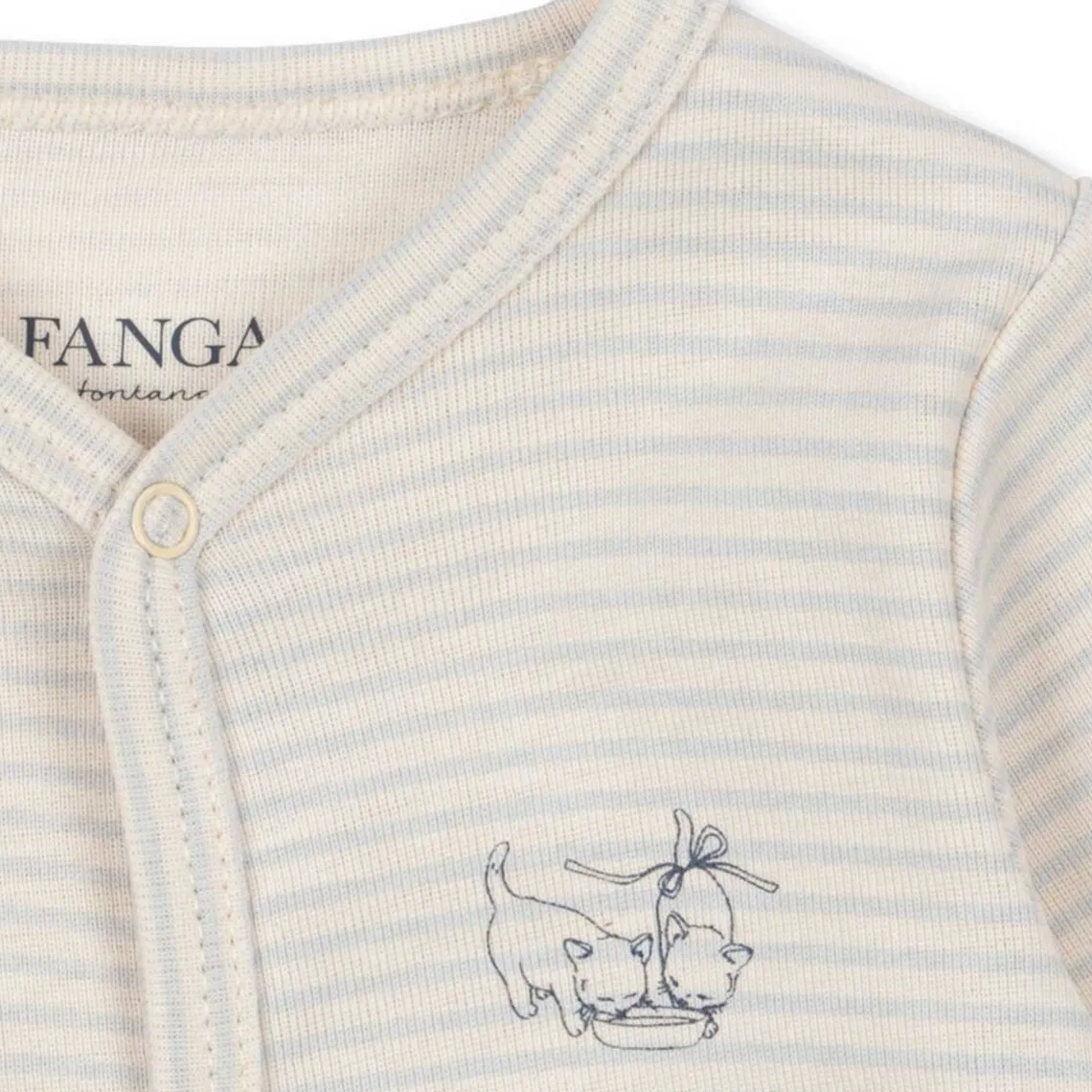 FIO ONESIE | TEA STRIPE GRAY DAWN