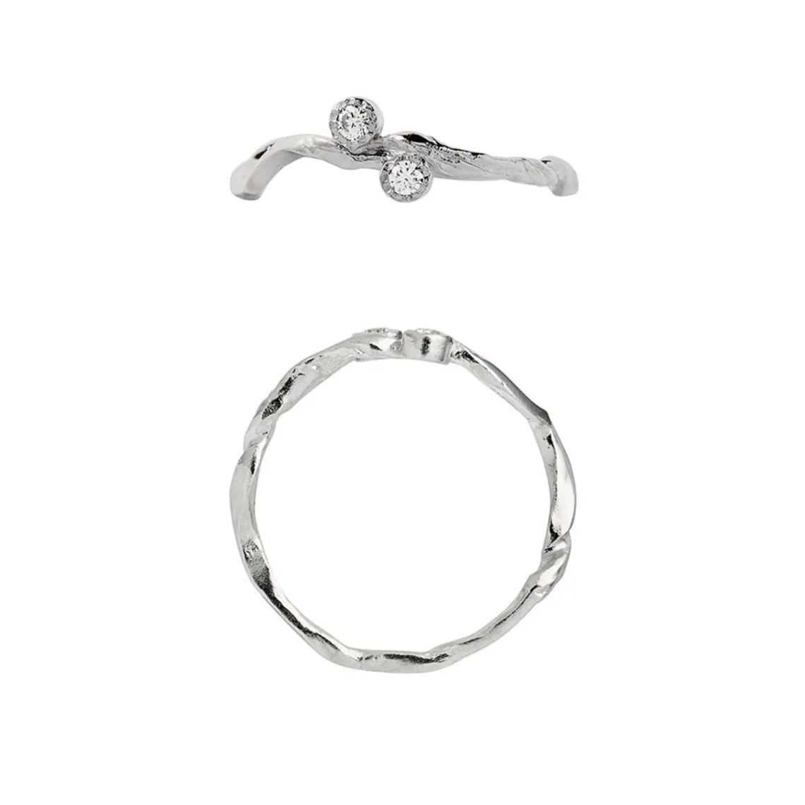 FLOW RING M/2 STEN | SØLV