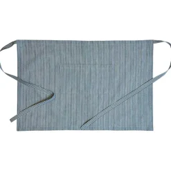 FORSTYKKE M/LOMME I BOMULD | MØRKEBLÅ/HVID