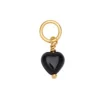 FRENCH MINI HEART PENDANT | FG/BLACK