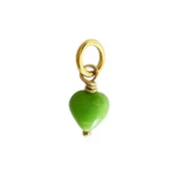 FRENCH MINI HEART PENDANT | FG/APPLE