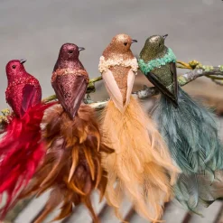 FUGL M/CLIPS 22 CM | NATURE