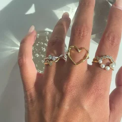 FUNKY HEART RING | FORGYLDT