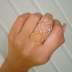 FUNKY HEART RING | FORGYLDT