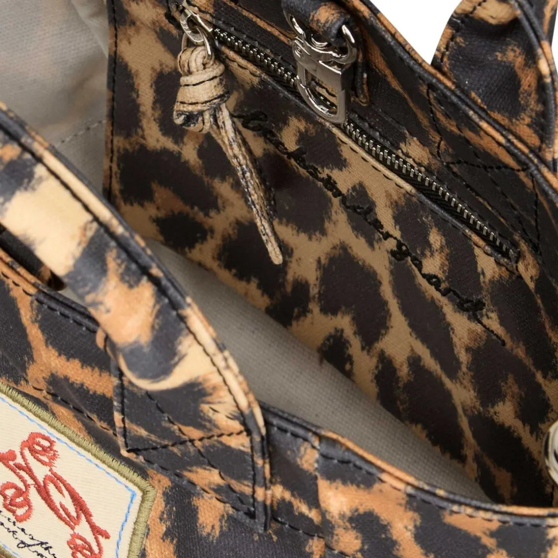 GABBY LEOPA COATED BAG | BLACK