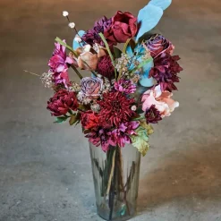 GEORGINE STILK 66 CM - DYB RØD