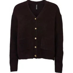 GIGI KNIT CARDIGAN | BORDEAUX