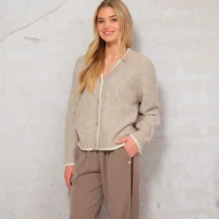 GIGI KNIT CARDIGAN | SAND