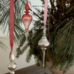 GLASPYNT 20 CM - CONE ICICLE | RUBY