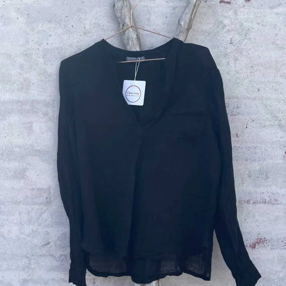 GLENTE SKJORTE | SORT