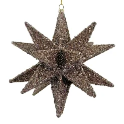 GLITTERSTJERNE SILVER 19CM