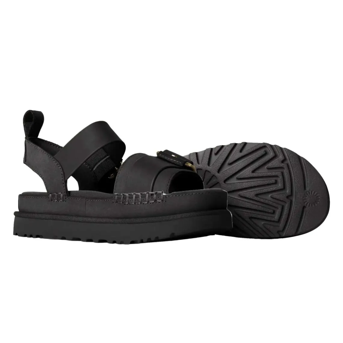 GOLDENSTAR VILLA SANDAL | BLACK