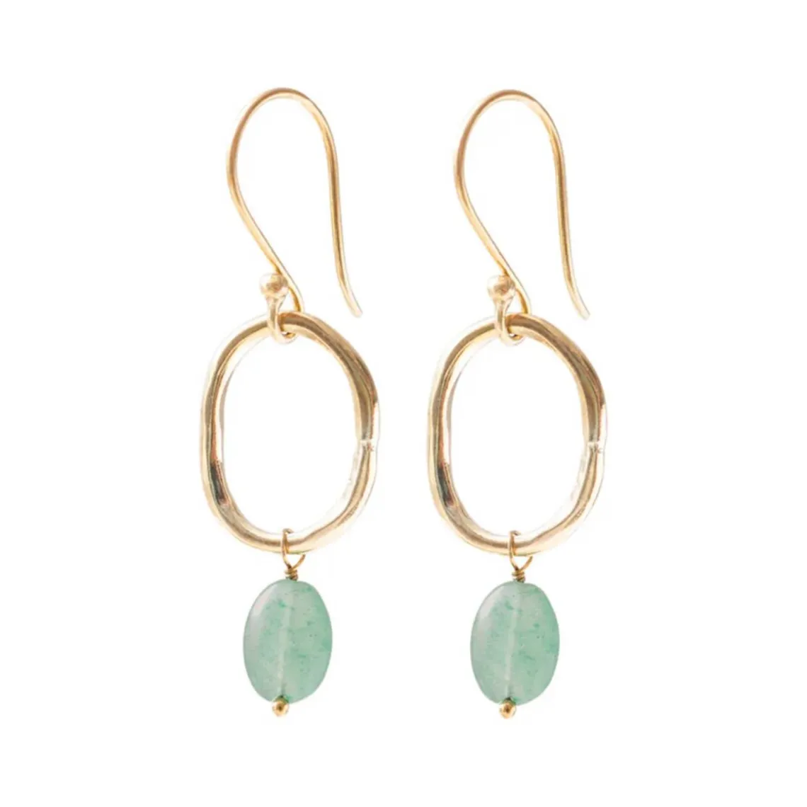 GRACEFUL AVENTURINE EARRINGS
