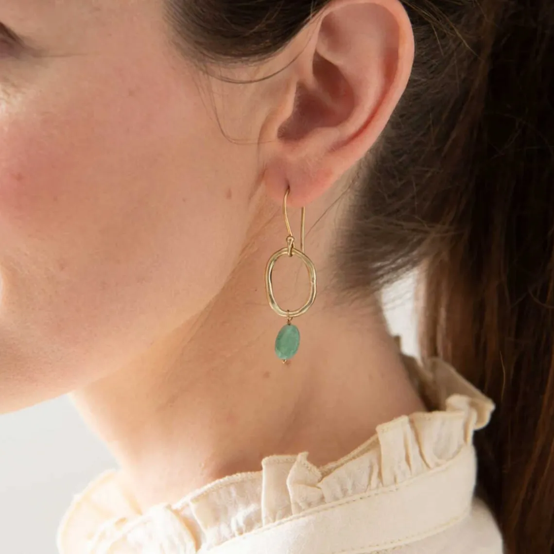 GRACEFUL AVENTURINE EARRINGS