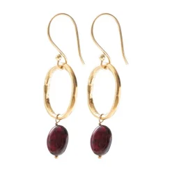 GRACEFUL GARNET EARRINGS