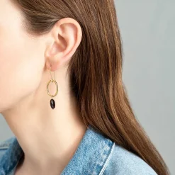 GRACEFUL GARNET EARRINGS