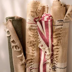 GULVLØBER M/STRIBER | CREME/BEIGE/SORT