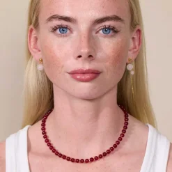 HAILEY HALSKÆDE | RØD JADE