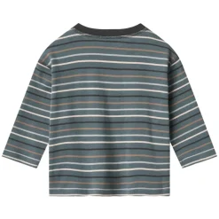 HANS L/S T-SHIRT | BLUE MULTI STRIPE