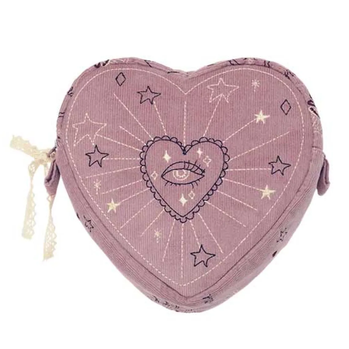 HEART MAKEUP BAG | PURPLE MAGIC HEART