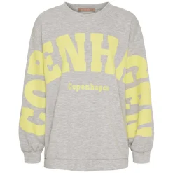 HIBISCUS SWEATSHIRT | GREY/YELLOW