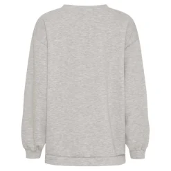 HIBISCUS SWEATSHIRT | GREY/SKYBLUE